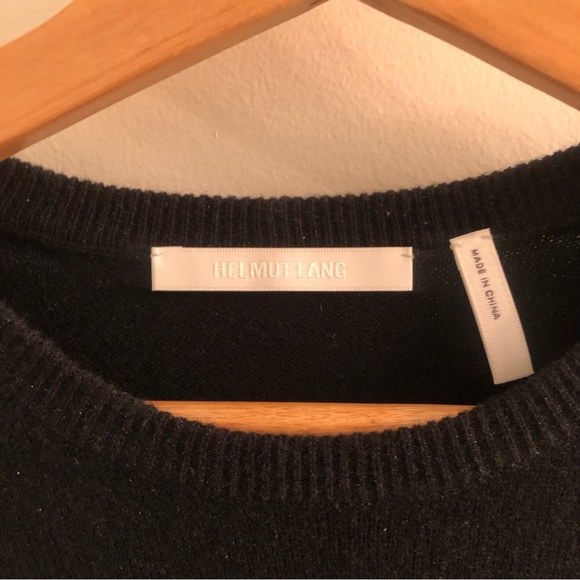 Helmut Lang Wool Cashmere Logo Sweater (size XS) - Picture 2 of 3